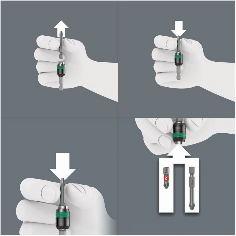 Wera 889/4/1 K Rapidaptor Bits Tutucu 50mm Mıknatıslı 05052502001