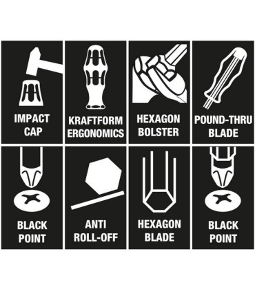 Wera 900 Chiseldriver Keski Tornavida 7li Set 1 05137811001