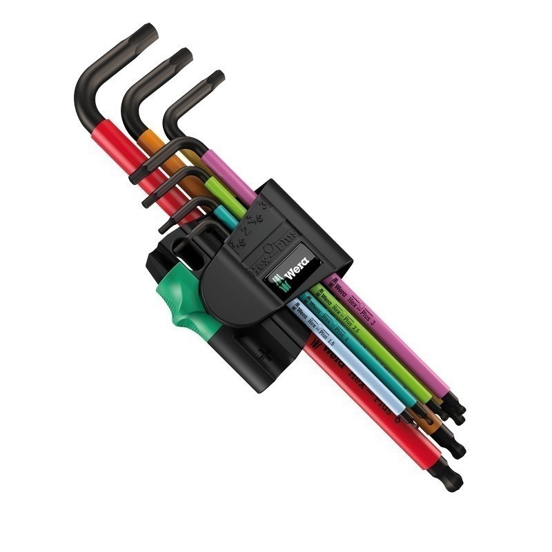 Wera 950/7 SPKL Hexplus Mıknatıslı Topbaş Renkli Alyan Seti 05022534001