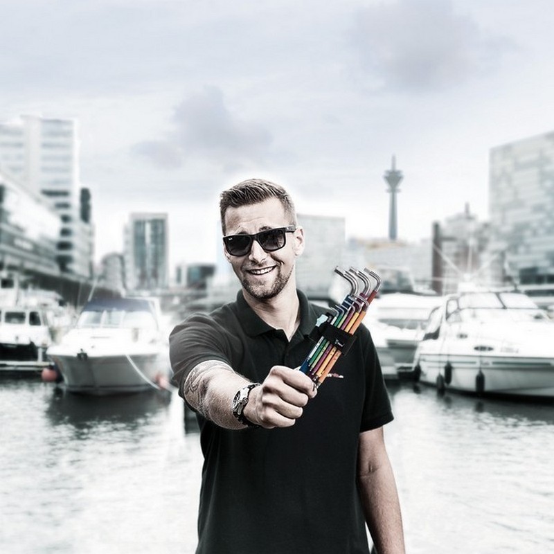 Wera 950/9 HexPlus 2 Krom Kaplı Alyan Anahtar Seti 05021909001