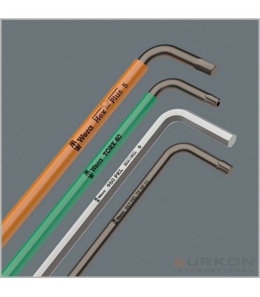 Wera 950/9 L HF HexPlus Krom Uzun Alyan Seti 05022130001