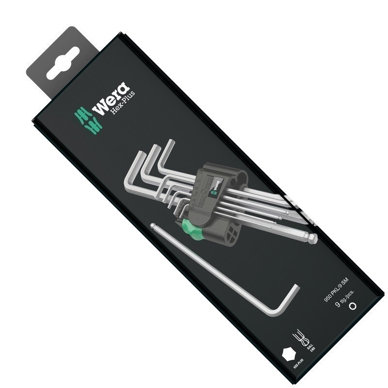 Wera 950/9 PKL SB HexPlus Krom Topbaş Alyan Seti 05073391001