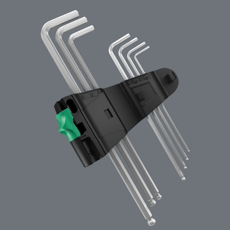 Wera 950/9 PKLS Hexplus Krom Topbaş Alyan Seti 05073594001