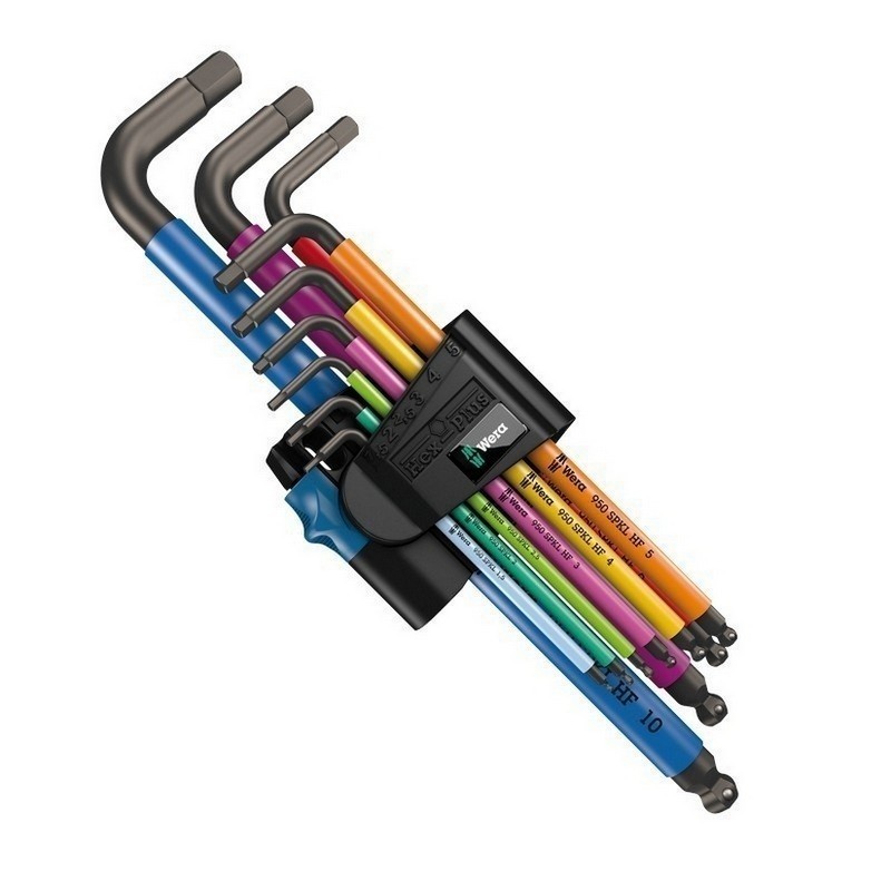 Wera 950/9 SPKL HF HexPlus Topbaş Renkli Alyan Seti 05022210001