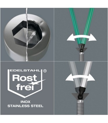 Wera 950/9 SPKL HF HexPlus Topbaş Renkli Alyan Seti 05022210001