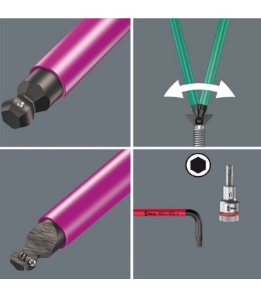 Wera 950/9 SPKL HF HexPlus Topbaş Renkli Alyan Seti 05022210001