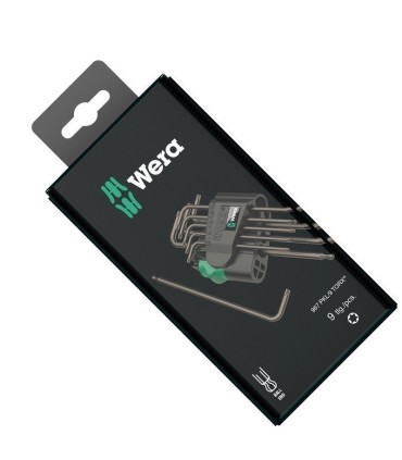 Wera 967/9 PKL SB Torx Topbaş Kısa Allen Anahtar Set 05073598001