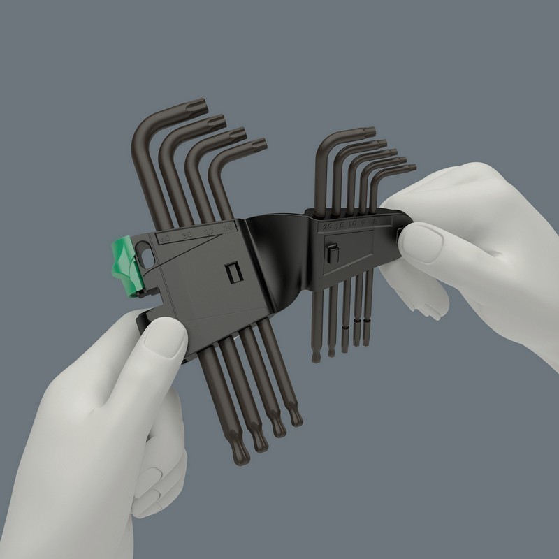 Wera 967/9 PKL Torx Topbaş Allen Anahtar Set 05024242001