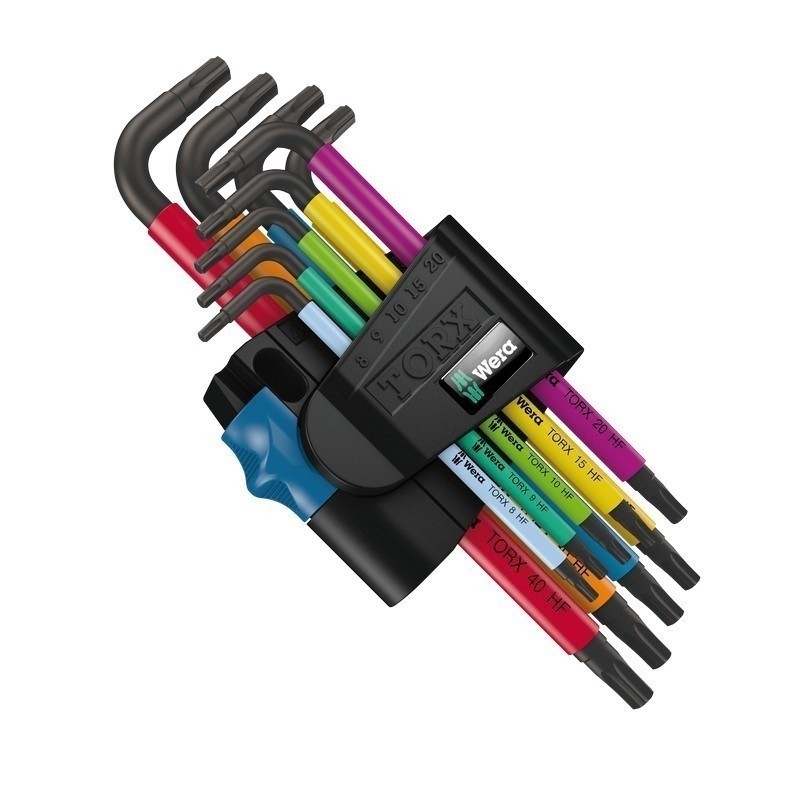 Wera 967/9 SL HF Torx Renkli Allen Anahtar Seti Kısa 05024179001