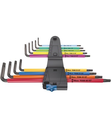 Wera 967/9 XL HF Torx Renkli Allen Anahtar Uzun Set 05024470001
