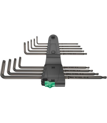 Wera 967/9 XL Allen Anahtar Topbaş Torx Uzun Set 05024460001