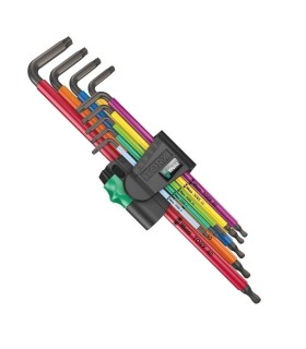 Wera 967/9 XL Torx Topbaş Renkli Allen Anahtar Seti 05024480001