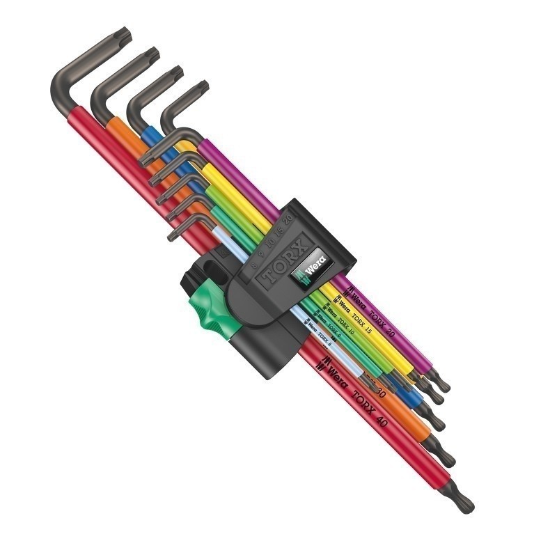 Wera 967/9 XL Torx Topbaş Renkli Allen Anahtar Seti 05024480001