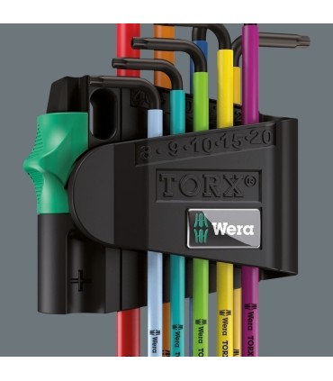 Wera 967/9 XL Torx Topbaş Renkli Allen Anahtar Seti 05024480001