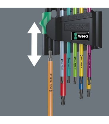 Wera 967/9 XL Torx Topbaş Renkli Allen Anahtar Seti 05024480001