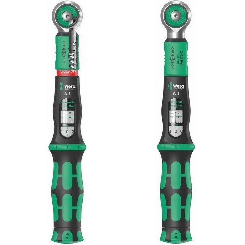 Wera Safe-Torque A1 Tork Anahtarı 2-12Nm Cırcır 1/4" Set Lokma 05075830001