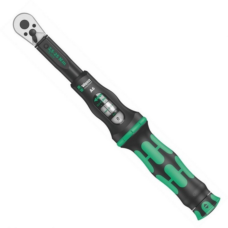 Wera Click-Torque A6 Tork Anahtarı 2,5-25Nm Cırcır 1/4" Bits 05075605001