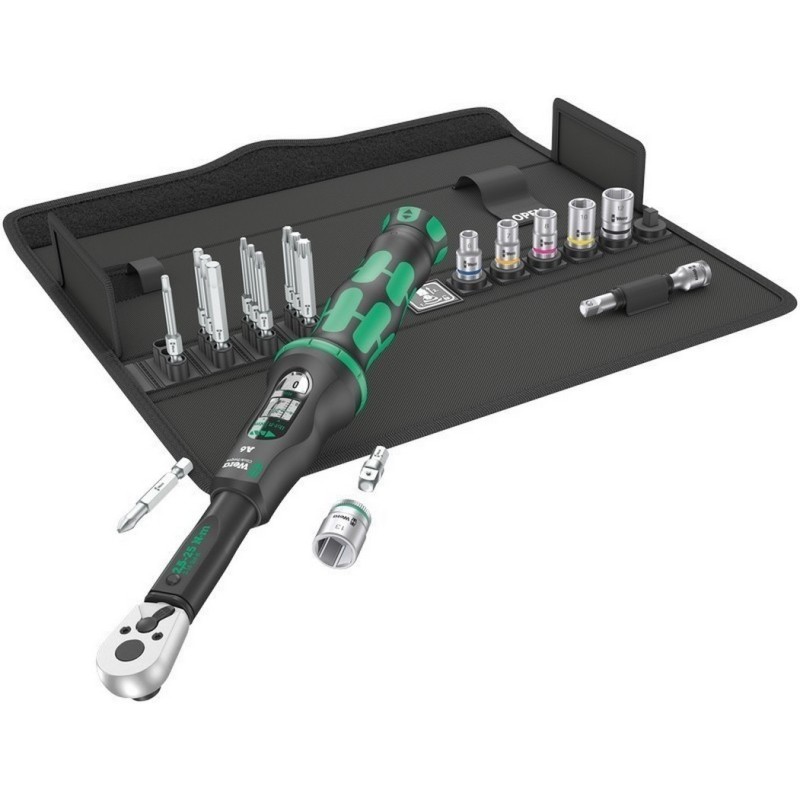 Wera Click-Torque A6 Torkmetre Set 1 2,5-25Nm Cırcır 1/4" Bits 05130110001