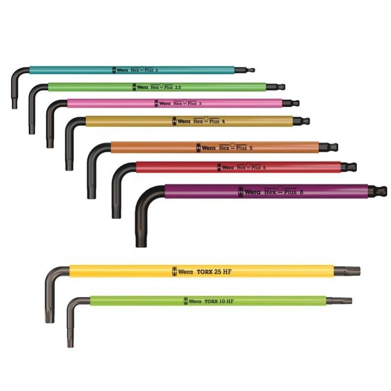 Wera Bisiklet 4 HexPlus Torx Allen Anahtar Seti 9P 05004173001