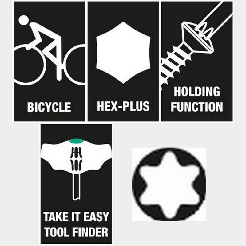 Wera Bisiklet Set 6 Raflı Torx Hexplus T Tornavida 10P 05004174001