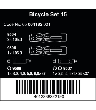 Wera Bisiklet Tamir Seti 15 05004182001