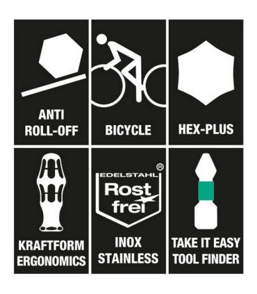 Wera Bisiklet Tamir Tornavida Bits Seti 11 05004179001