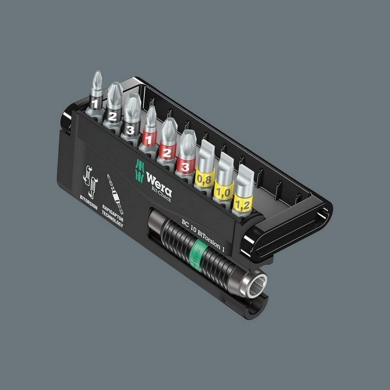 Wera Bit-Check 10 Bitorsion 1 Bits Seti 05056374001