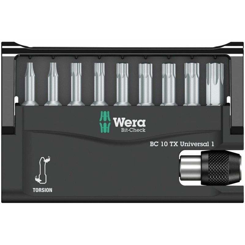 Wera Bit-Check 10 Torx Universal 1 Bits Seti 05056164001