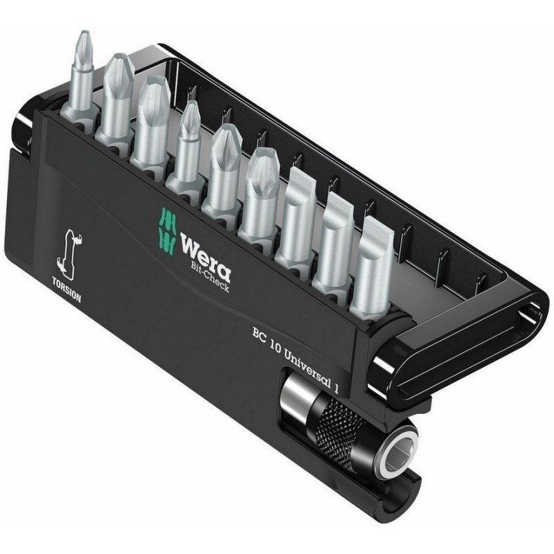 Wera Bit-Check 10 Universal 1 Torsion Bits Seti 05056161001