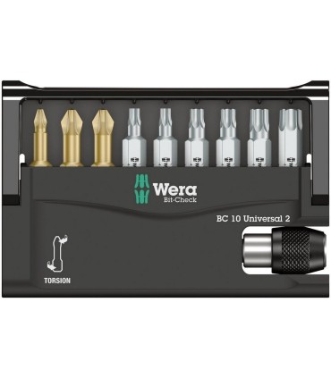 Wera Bit-Check 10 Universal 2 Bits Seti 05134200001