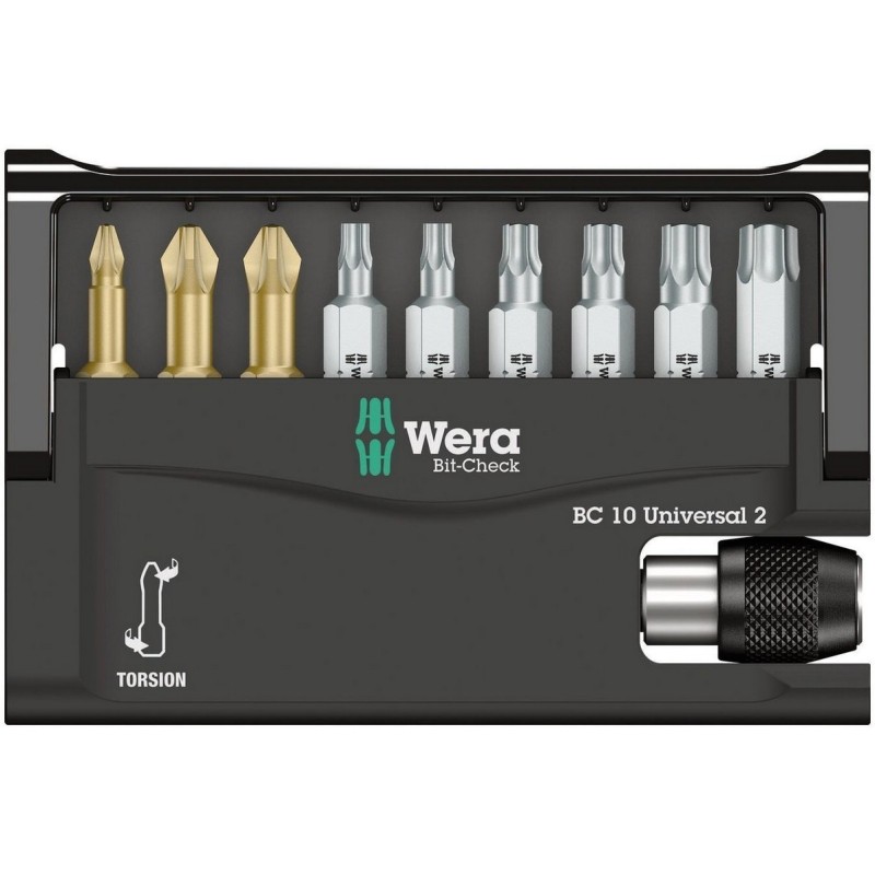 Wera Bit-Check 10 Universal 2 Bits Seti 05134200001