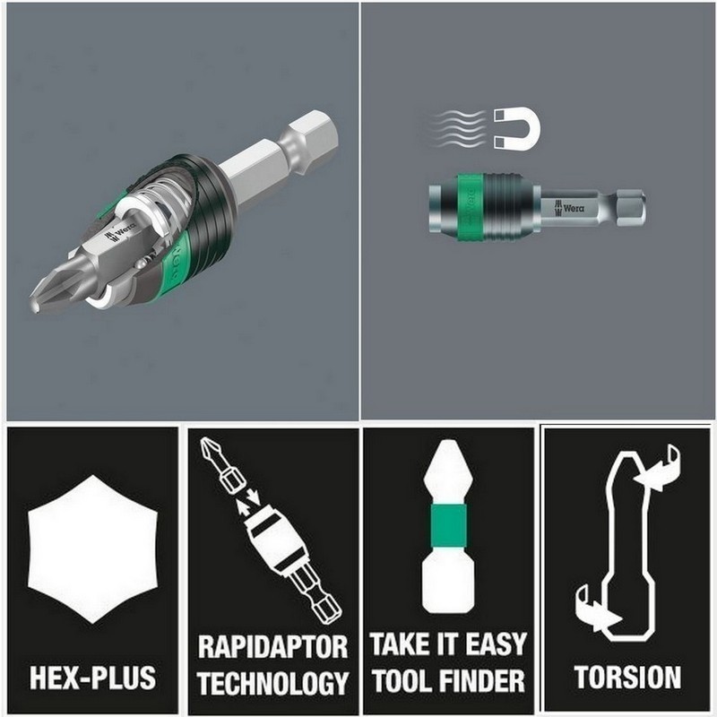 Wera Bit-Check 10 Universal 3 Bits Seti 05056375001