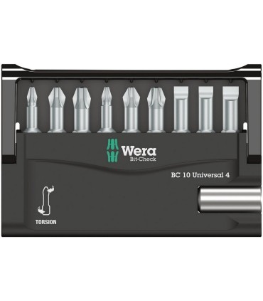 Wera Bit-Check 10 Universal 4 Bits Seti 05056159001
