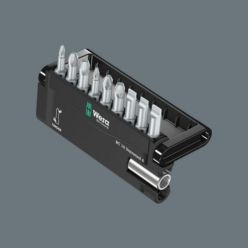 Wera Bit-Check 10 Universal 4 Bits Seti 05056159001
