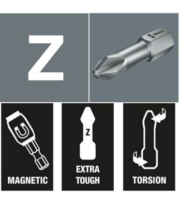 Wera Bit-Check 10 Universal 4 Bits Seti 05056159001