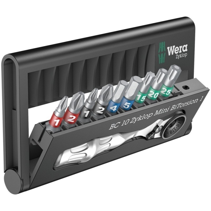 Wera Bit-Check 10 Zyklop Cırcırlı Bitorsion 1 Bits Seti 05057418001