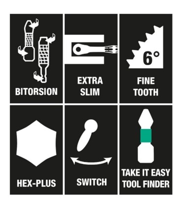 Wera Bit-Check 10 Zyklop Cırcırlı Bitorsion 1 Bits Seti 05057418001