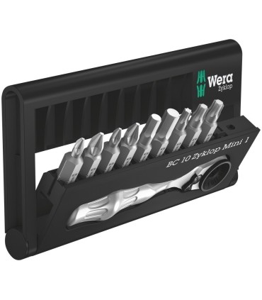 Wera Bit-Check 10 Zyklop Mini 1 Cırcır Bits Seti 05073645001