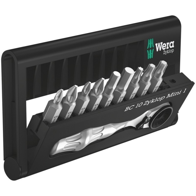 Wera Bit-Check 10 Zyklop Mini 1 Cırcır Bits Seti 05073645001