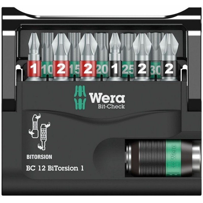 Wera Bit-Check 12 Bitorsion 1 Bits Seti 05057420001