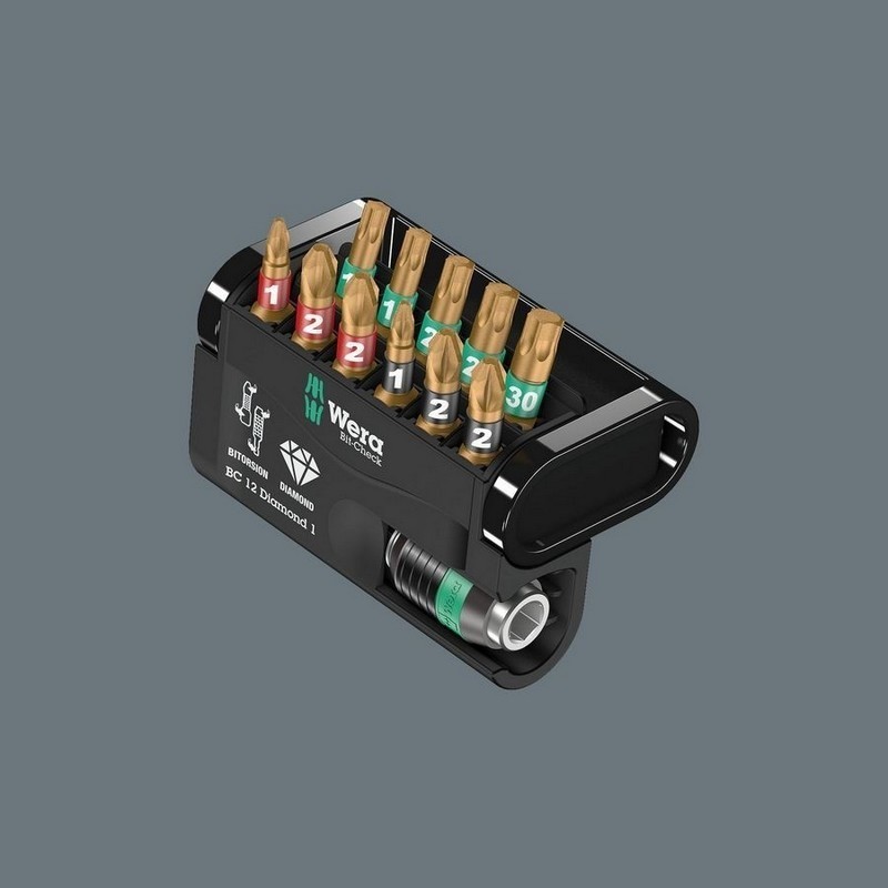 Wera Bit-Check 12 Diamond 1 Bitorsion Bits Seti 05057421001