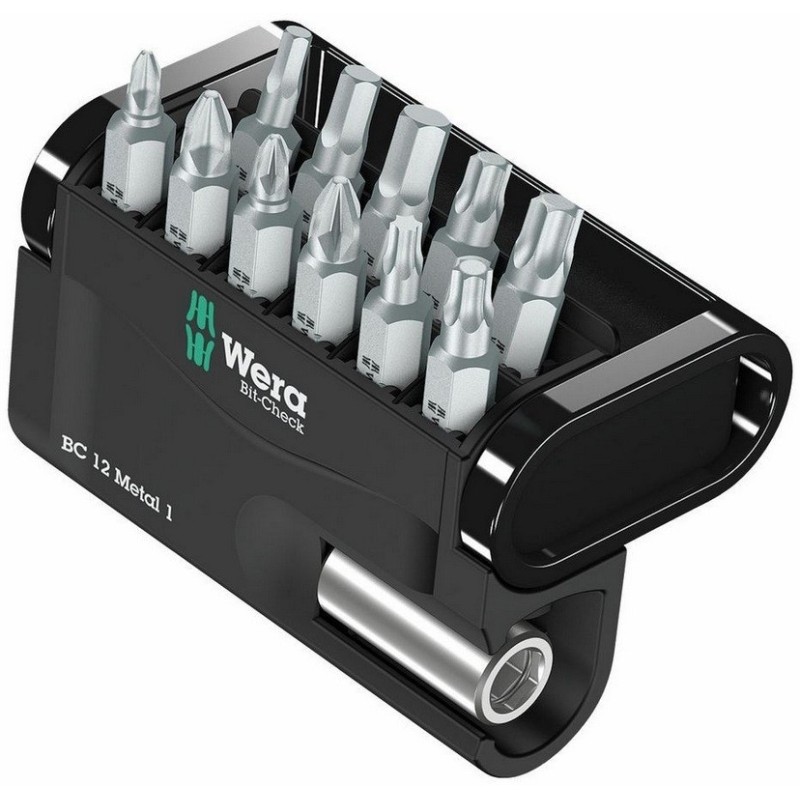 Wera Bit-Check 12 Metal 1 Bits Seti 05057424001