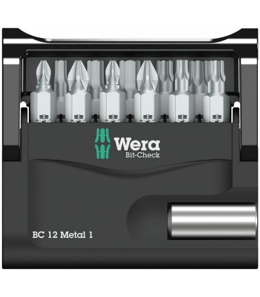 Wera Bit-Check 12 Metal 1 Bits Seti 05057424001