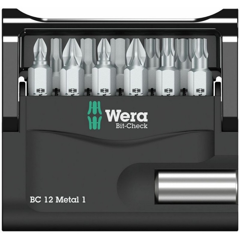 Wera Bit-Check 12 Metal 1 Bits Seti 05057424001