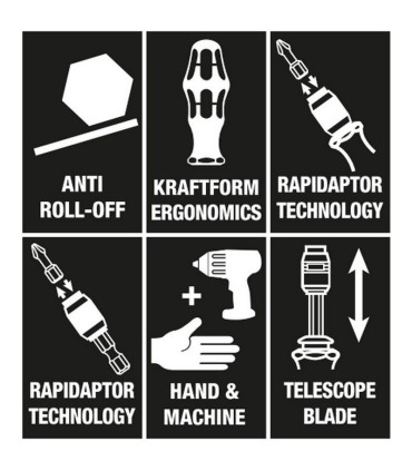 Wera Bit-Check 25 Tornavida Bits Seti 05051024001