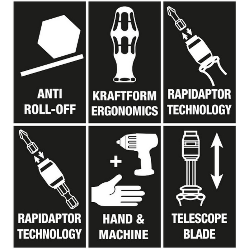 Wera Bit-Check 25 Tornavida Bits Seti 05051024001