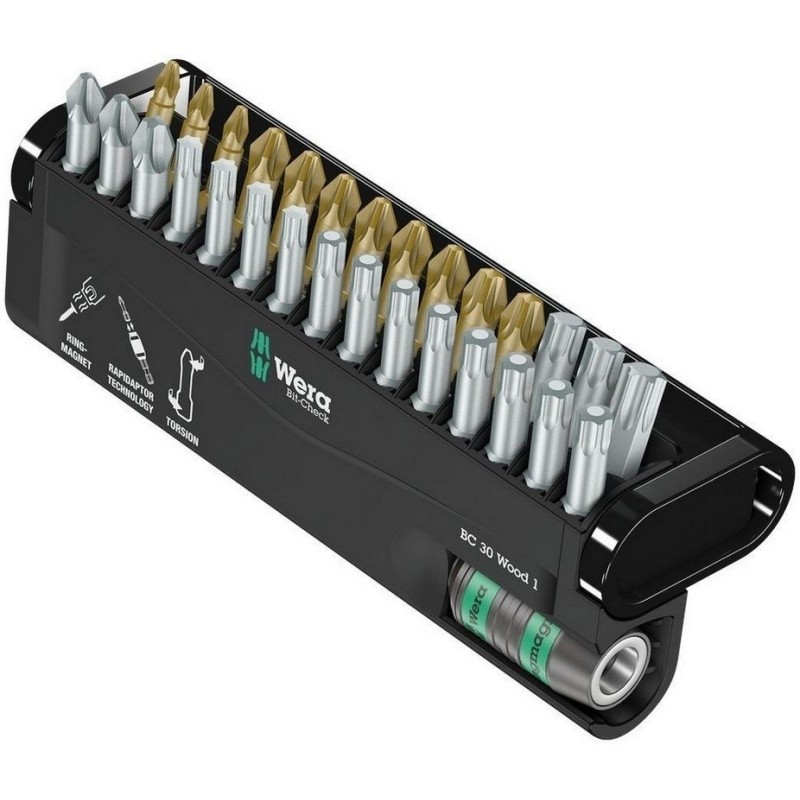 Wera Bit-Check 30 Ahşap 1 Bits Seti 05057433001