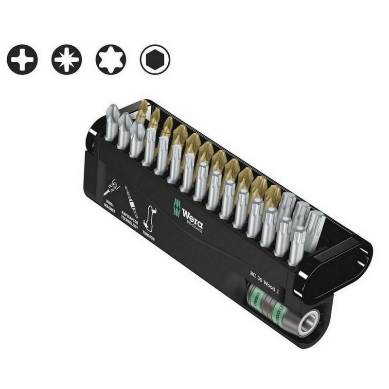 Wera Bit-Check 30 Ahşap 1 Bits Seti 05057433001