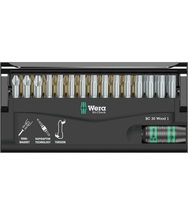 Wera Bit-Check 30 Ahşap 1 Bits Seti 05057433001