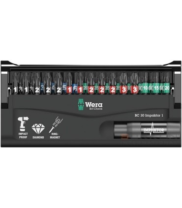 Wera Bit-Check 30 Impaktor bits seti 1 05057690001
